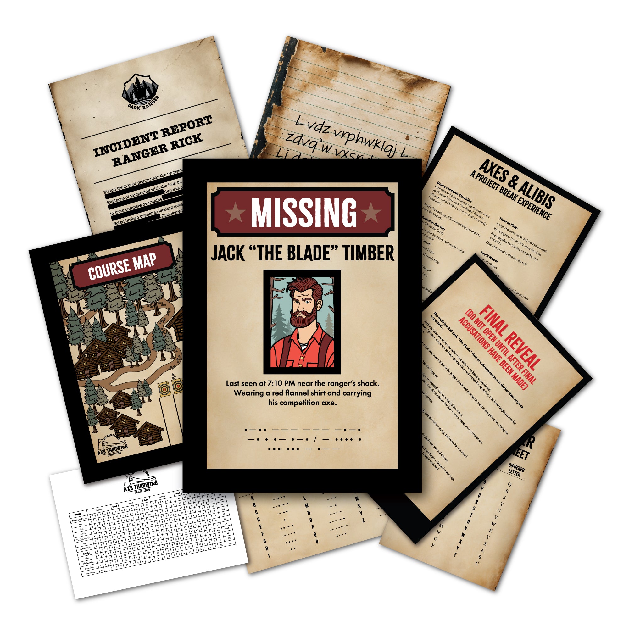 Axes & Alibis – A Murder Mystery Game Night In