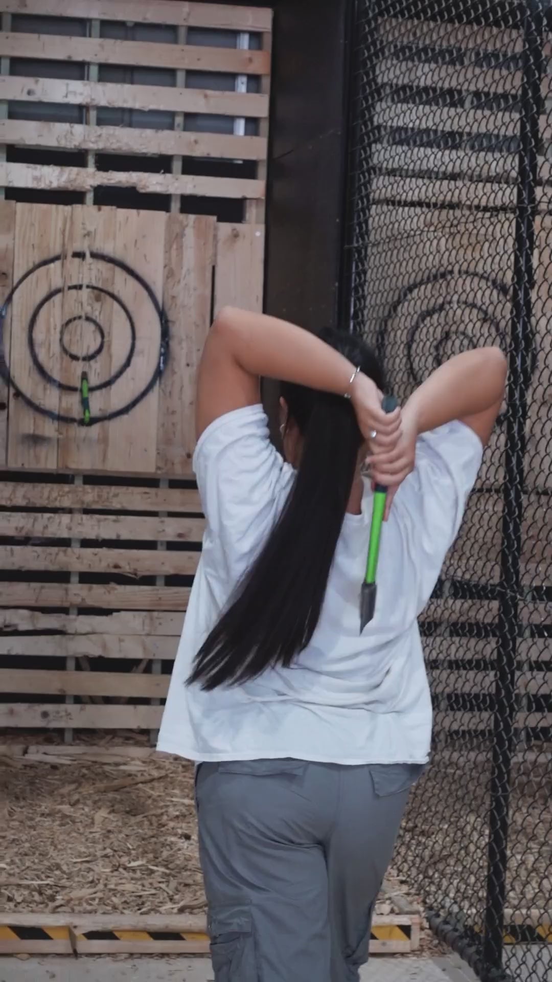 Load video: Axe Throwing Session